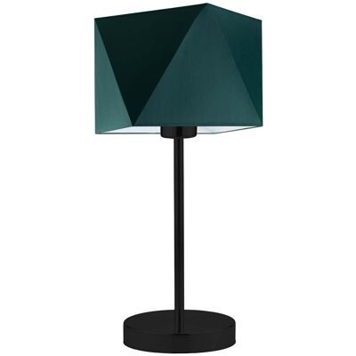 Lampka nocna LYSNE Wuhu, 60 W, E27, zieleń butelkowa/czarna, 43x23 cm Lampka nocna LYSNE Wuhu, 60 W, E27, zieleń butelkowa/czarna, 43x23 cm