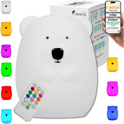 Pltb Lampka Nocna Miś LED Dotykowa Dla Dziecka Córki Lampa Kolorowa + pilot • PREZENT DLA DZIEWCZYNKI I CHŁOPCA Wnuczka Wnuczki + EBOOK-1 Pltb Lampka Nocna Miś LED Dotykowa Dla Dziecka Córki Lampa Kolorowa + pilot • PREZENT DLA DZIEWCZYNKI I CHŁOPCA Wnuczka Wnuczki + EBOOK-1