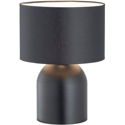 EMIBIG Lampka nocna OLIMPIA czarno-biała 1xE27 styl skandynawski lampa stołowa EMIBIG Lampka nocna OLIMPIA czarno-biała 1xE27 styl skandynawski lampa stołowa