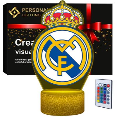 Compliment Lampka nocna Personal 3D Lamp LED USB pilot FC Real Madryt z nadrukiem Compliment Lampka nocna Personal 3D Lamp LED USB pilot FC Real Madryt z nadrukiem