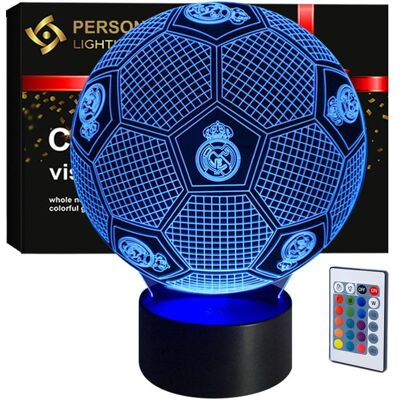 Compliment Lampka nocna Personal 3D Lamp LED USB pilot Piłka Nożna FC Real Madryt Compliment Lampka nocna Personal 3D Lamp LED USB pilot Piłka Nożna FC Real Madryt
