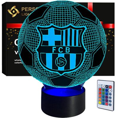 Compliment Lampka nocna Personal 3D Lamp LED USB pilot Piłka Nożna Herb FC Barcelona Compliment Lampka nocna Personal 3D Lamp LED USB pilot Piłka Nożna Herb FC Barcelona