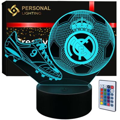 Compliment Lampka nocna Personal 3D Lamp LED USB pilot Piłka Nożna Korki FC Real Madryt Compliment Lampka nocna Personal 3D Lamp LED USB pilot Piłka Nożna Korki FC Real Madryt