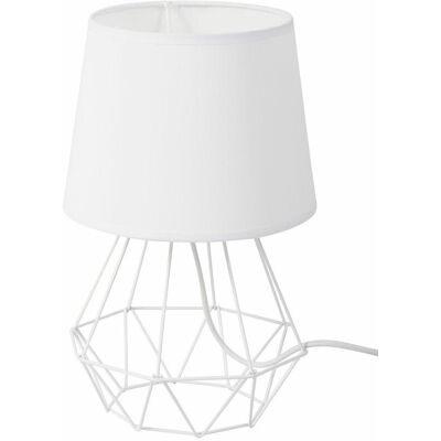 DEKORACJADOMU.PL Diament Biała Lampa Stołowa - Lampa Stołowa DEKORACJADOMU.PL Diament Biała Lampa Stołowa - Lampa Stołowa