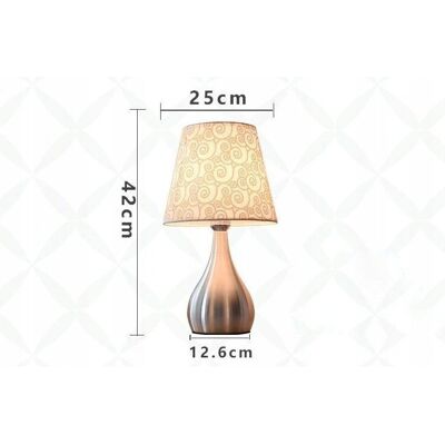 Inny producent Lampka nocna stołowa dotykowa z abażurem LED Inny producent Lampka nocna stołowa dotykowa z abażurem LED