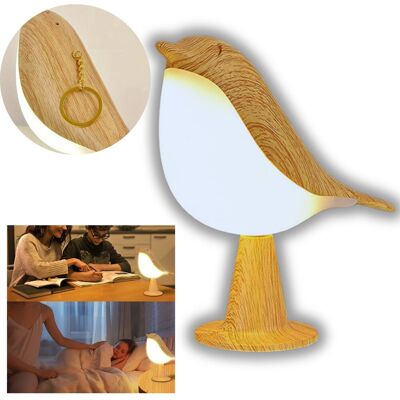 Inny producent LAMPKA NOCNA STOŁOWA DREWNIANA PTAK DO SYPIALNI DLA DZIECI Z REGULACJĄ Inny producent LAMPKA NOCNA STOŁOWA DREWNIANA PTAK DO SYPIALNI DLA DZIECI Z REGULACJĄ