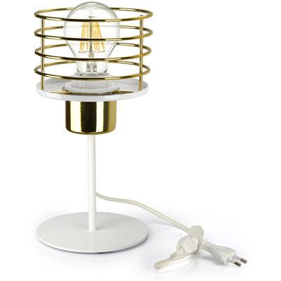 Luxolar Lampka Nocna Stołowa GLAMOUR Złoty Chrom Miedź LED Luxolar Lampka Nocna Stołowa GLAMOUR Złoty Chrom Miedź LED