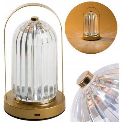 VERK GROUP Lampka Nocna Stołowa Kryształ Led Lampion Dotykowa VERK GROUP Lampka Nocna Stołowa Kryształ Led Lampion Dotykowa