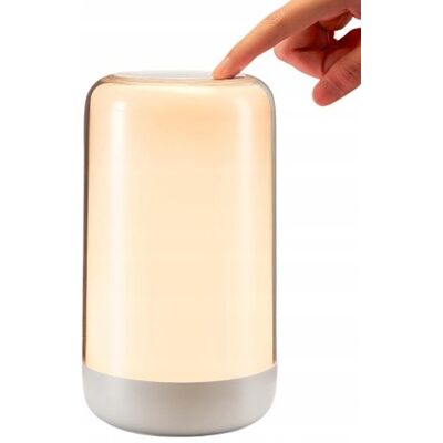 Inny producent LAMPKA NOCNA SYPIALNIA 10 POZIOMÓW JASNOŚCI 16 KOLORÓW RGB DOTYKOWA 1200mAh Inny producent LAMPKA NOCNA SYPIALNIA 10 POZIOMÓW JASNOŚCI 16 KOLORÓW RGB DOTYKOWA 1200mAh