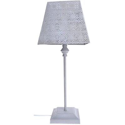 UPOMINKARNIA Lampka nocna szara ażurowa UPOMINKARNIA Lampka nocna szara ażurowa