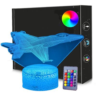 Rodzinkowo.pl Lampka nocna TOP GUN Maverick 3D Led USB / BATERIE + PILOT RGB Rodzinkowo.pl Lampka nocna TOP GUN Maverick 3D Led USB / BATERIE + PILOT RGB