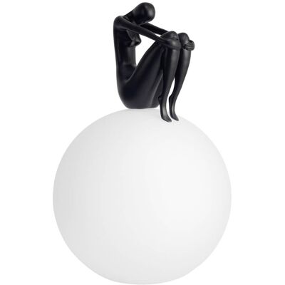 Step Into Design Lampka nocna WOMEN ST-6020-B black Step figurka szklana metalowa biała czarna Step Into Design Lampka nocna WOMEN ST-6020-B black Step figurka szklana metalowa biała czarna