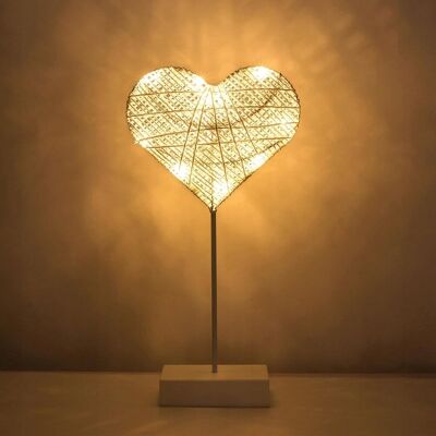 Inny producent LAMPKA SERCE BEZPRZEWODOWA biała nocna stołowa biurkowa lampa Inny producent LAMPKA SERCE BEZPRZEWODOWA biała nocna stołowa biurkowa lampa