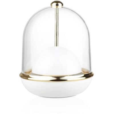 Interlook Lampka stołowa bezprzewodowa Stylowa, ozdobna lampka z funkcją zmiany barwy JX25-WHITE Interlook Lampka stołowa bezprzewodowa Stylowa, ozdobna lampka z funkcją zmiany barwy JX25-WHITE