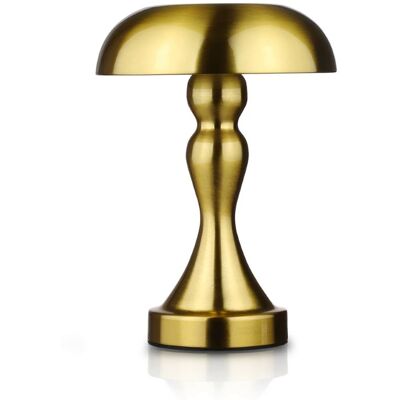 Interlook Lampka stołowa LED Grzybek Bezprzewodowa lampka do hotelu, restauracji Nocna lampka dotykowa HJA24-A-GOLD Interlook Lampka stołowa LED Grzybek Bezprzewodowa lampka do hotelu, restauracji Nocna lampka dotykowa HJA24-A-GOLD