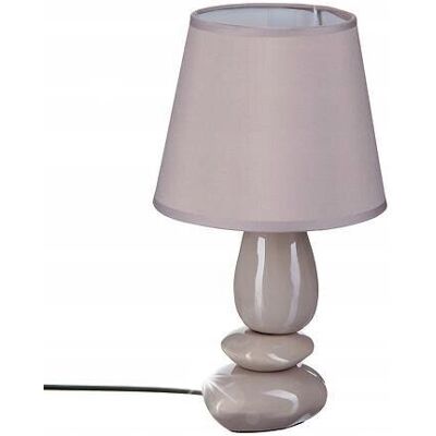 Inny producent LAMPKA STOŁOWA Luis CERAMICZNA beżowa BAWEŁNIANY KLOSZ Inny producent LAMPKA STOŁOWA Luis CERAMICZNA beżowa BAWEŁNIANY KLOSZ