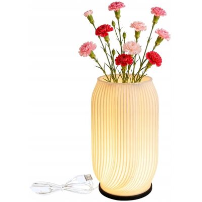 VERK GROUP Lampka stołowa z wazonem na kwiaty dekoracyjna 2 w 1 led rgb pilot lampa VERK GROUP Lampka stołowa z wazonem na kwiaty dekoracyjna 2 w 1 led rgb pilot lampa