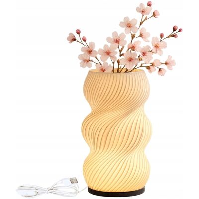 VERK GROUP Lampka stołowa z wazonem na kwiaty dekoracyjna 2w1 led rgb pilot lampa VERK GROUP Lampka stołowa z wazonem na kwiaty dekoracyjna 2w1 led rgb pilot lampa