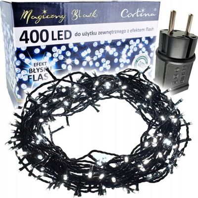 CORTINA LAMPKI CHOINKOWE 400 LED ZEWNĘTRZNE ŚWIATEŁKA ŚWIĄTECZNE ZIMNY BIAŁY FLASH CORTINA LAMPKI CHOINKOWE 400 LED ZEWNĘTRZNE ŚWIATEŁKA ŚWIĄTECZNE ZIMNY BIAŁY FLASH