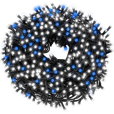 Światełka świąteczne Springos - 40m Białe Niebieskie LED - Wewnątrz/Zewnątrz Światełka świąteczne Springos - 40m Białe Niebieskie LED - Wewnątrz/Zewnątrz