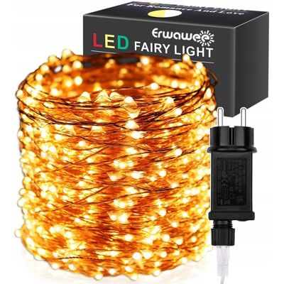 Inny producent Lampki choinkowe Erwawee wewnątrz 10 m 501 - 1000 lampek Inny producent Lampki choinkowe Erwawee wewnątrz 10 m 501 - 1000 lampek