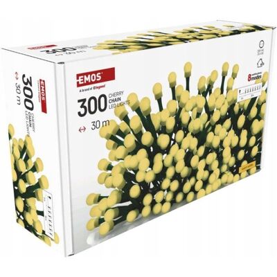 Emos Lampki Choinkowe Łańcuch Świetlny Ciepły Biały 300 Diod Led 30m Emos Lampki Choinkowe Łańcuch Świetlny Ciepły Biały 300 Diod Led 30m
