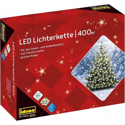inna (Inny) LAMPKI CHOINKOWE LED 400 DIOD CIEPŁA BIEL TIMER ZEWNĘTRZNE ŚWIĄTECZNE inna (Inny) LAMPKI CHOINKOWE LED 400 DIOD CIEPŁA BIEL TIMER ZEWNĘTRZNE ŚWIĄTECZNE