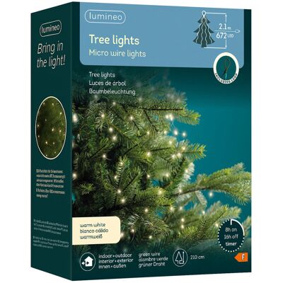 Kaemingk B.V. Lampki Choinkowe LED Ciepłe Białe Światełka Zewnętrzne 672 microLED 16x2,1m Kaemingk B.V. Lampki Choinkowe LED Ciepłe Białe Światełka Zewnętrzne 672 microLED 16x2,1m