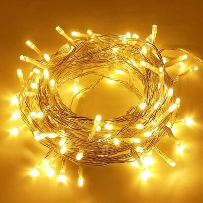 Inny producent Lampki choinkowe zewnętrzne 100 LED, biały ciepły, Inny producent Lampki choinkowe zewnętrzne 100 LED, biały ciepły,