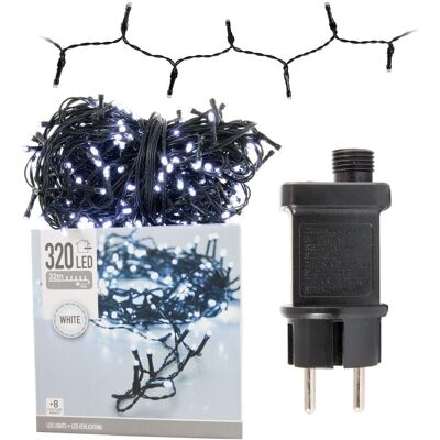 EDM Girlanda Świąteczna z Brokatem - Zimna Biała LED - 37m - 72092 EDM Girlanda Świąteczna z Brokatem - Zimna Biała LED - 37m - 72092