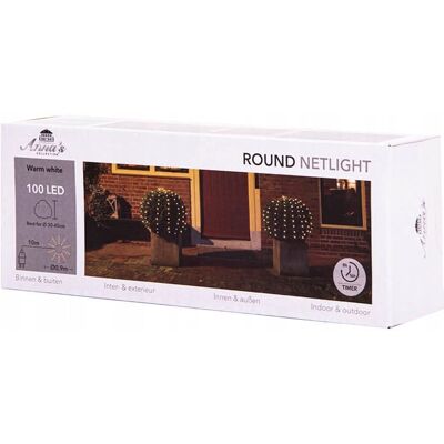 GardenPlus+ Lampki świąteczne na kule 90 cm Oświetlenie Zewnętrzne 100 LED Białe Ciepłe GardenPlus+ Lampki świąteczne na kule 90 cm Oświetlenie Zewnętrzne 100 LED Białe Ciepłe