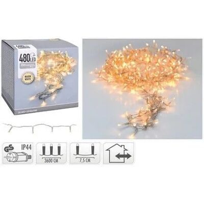 Inny producent Lampki Świąteczne Światełka Choinkowe Łańcuch Świetlny 36m Ciepłe 480 LED Inny producent Lampki Świąteczne Światełka Choinkowe Łańcuch Świetlny 36m Ciepłe 480 LED