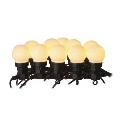 Emos Łańcuch Party 10x 5 LED, mleczne, 5m, ciepła biel, IP44 Emos Łańcuch Party 10x 5 LED, mleczne, 5m, ciepła biel, IP44