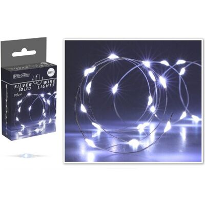 Koopman Łańcuch Świetlny Led 10 – 90 Cm Na Żyłce, Białe Światło Koopman Łańcuch Świetlny Led 10 – 90 Cm Na Żyłce, Białe Światło