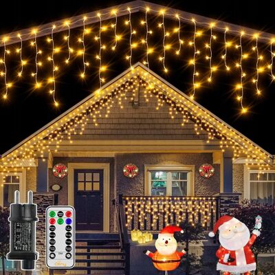 Inny producent Łańcuch świetlny na zewnątrz 12 m 486 diod LED oświetlenie bożonarodzeniowe Inny producent Łańcuch świetlny na zewnątrz 12 m 486 diod LED oświetlenie bożonarodzeniowe