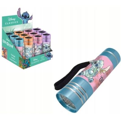 Kids Euroswan Latarka Led Stitch 9cm dla Dzieci 1szt Kompatkowa Trwała 4 Losowe Wzory Kids Euroswan Latarka Led Stitch 9cm dla Dzieci 1szt Kompatkowa Trwała 4 Losowe Wzory