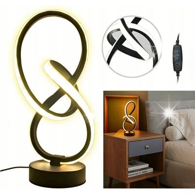 Inny producent Led Spiralna Lampka Nocna Lampa Stołowa Oświetlenie Dekoracyjne do Sypialni Inny producent Led Spiralna Lampka Nocna Lampa Stołowa Oświetlenie Dekoracyjne do Sypialni
