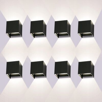 Inny producent LEDMO 8 Sztuk LED Kinkiety Wewnętrzne Zewnętrzne 12W 4000K IP65 Inny producent LEDMO 8 Sztuk LED Kinkiety Wewnętrzne Zewnętrzne 12W 4000K IP65