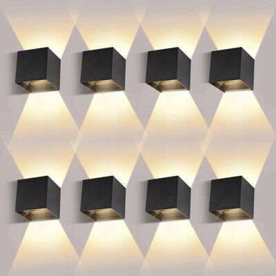Inny producent LEDMO LED Ścienna Lampa 12W IP65 Czarna 2700-3000K Inny producent LEDMO LED Ścienna Lampa 12W IP65 Czarna 2700-3000K
