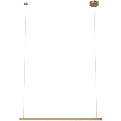 MaxLight Ledowa lampa wisząca Trio prostokątna belka 12W złota MaxLight Ledowa lampa wisząca Trio prostokątna belka 12W złota