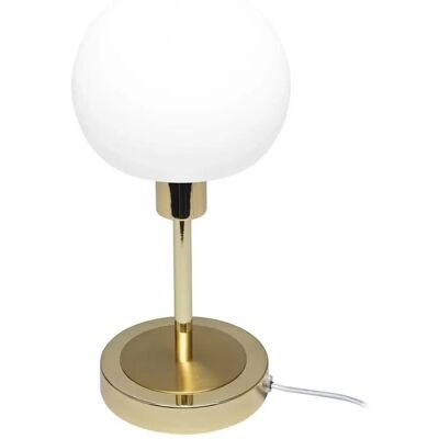 ITALUX Ledowa stołowa lampa szklana Cave TB-92039-GD LED 4,8W 3000K złota biała ITALUX Ledowa stołowa lampa szklana Cave TB-92039-GD LED 4,8W 3000K złota biała