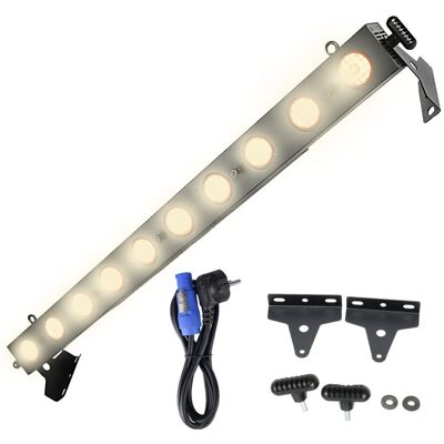 LIGHT4ME SUNSTRIP 1050 V2 listwa oświetleniowa halogenowa oświetlenie sceniczne retro ciepłe światło 10x50W LIGHT4ME SUNSTRIP 1050 V2 listwa oświetleniowa halogenowa oświetlenie sceniczne retro ciepłe światło 10x50W