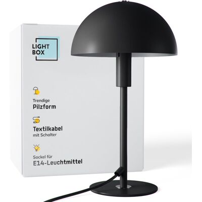 Inny producent LIGHTBOX Lampa Stołowa LED E14 Czarna Srebrna Do Biura Inny producent LIGHTBOX Lampa Stołowa LED E14 Czarna Srebrna Do Biura