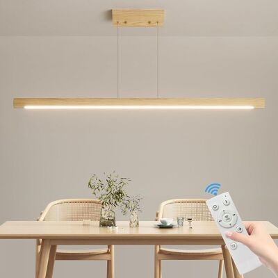 Inny producent Liniowa lampa wisząca, wyspa kuchenna, w kolorze drewna, 120 cm, nowoczesna Inny producent Liniowa lampa wisząca, wyspa kuchenna, w kolorze drewna, 120 cm, nowoczesna