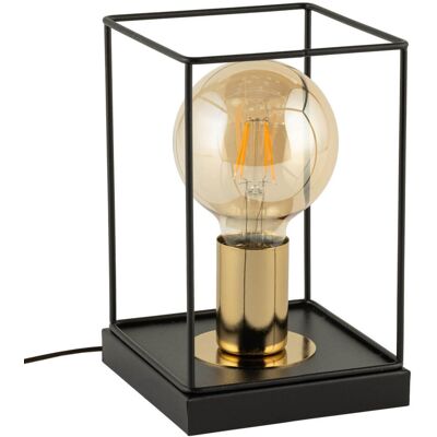 Loftowa lampka stołowa Vox 50372 Sigma druciak czarna złota Loftowa lampka stołowa Vox 50372 Sigma druciak czarna złota