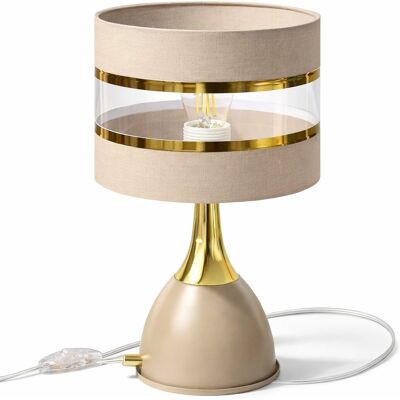 Skylighting LUKSUSOWA ELEGACKA LAMPKA NOCNA STOŁOWA CASMIRA ZŁOTO KASZMIR LED E27 Skylighting LUKSUSOWA ELEGACKA LAMPKA NOCNA STOŁOWA CASMIRA ZŁOTO KASZMIR LED E27