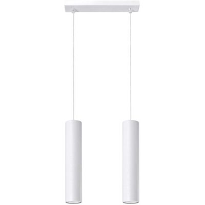Iga LUMEN 2 Lampa Wisząca Stal Biała Design Industrialny Biały Iga LUMEN 2 Lampa Wisząca Stal Biała Design Industrialny Biały