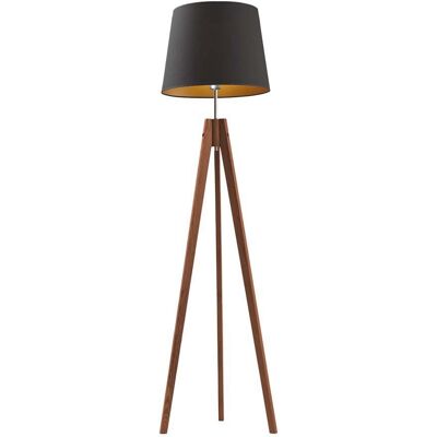 LYSNE, lampa podłogowa ARUBA GOLD, czarny ze złotym wnętrzem LYSNE, lampa podłogowa ARUBA GOLD, czarny ze złotym wnętrzem