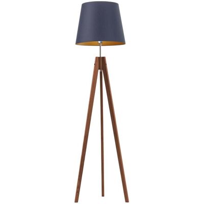 LYSNE, lampa podłogowa ARUBA GOLD, granatowy ze złotym wnętrzem LYSNE, lampa podłogowa ARUBA GOLD, granatowy ze złotym wnętrzem