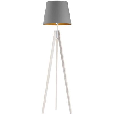LYSNE, lampa podłogowa ARUBA GOLD, szary stalowy ze złotym wnętrzem LYSNE, lampa podłogowa ARUBA GOLD, szary stalowy ze złotym wnętrzem